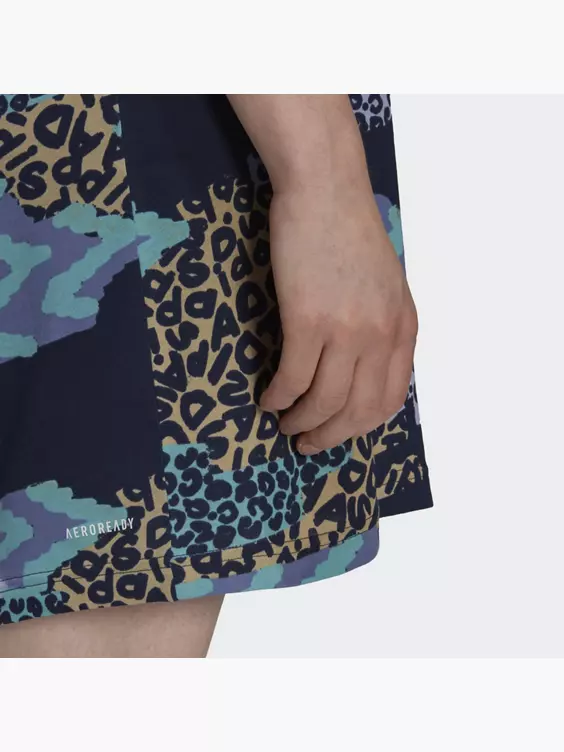 Adidas FARM Rio 3-Streifen Print Cotton V-Neck Kleid – Bild 3