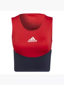 Adidas Designed To Move Colorblock 3-Streifen Crop-Top