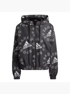 Adidas Essentials Logo Allover Print Windbreaker