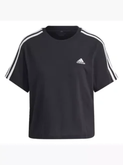 Adidas Essentials 3-Streifen Single Jersey Crop-Top