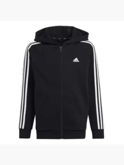 Adidas Essentials 3-Streifen Fleece Kapuzenjacke