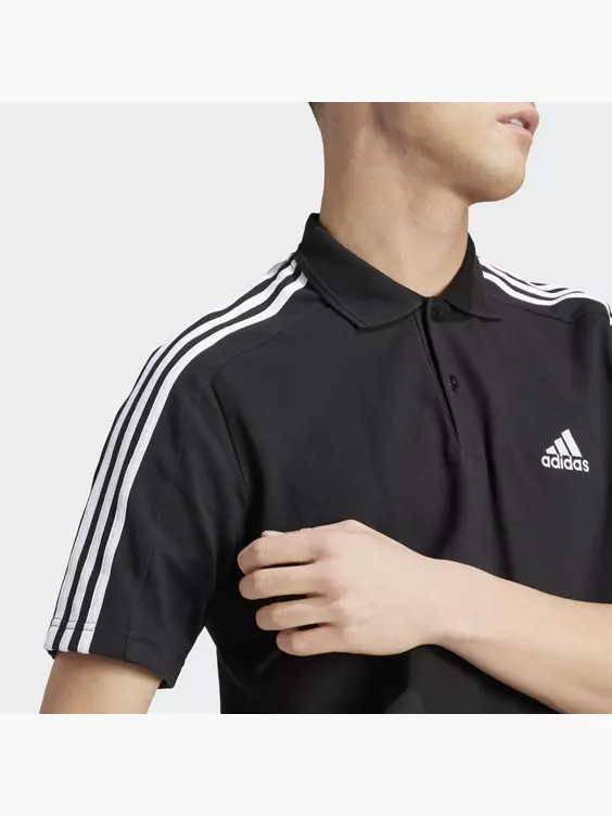 Adidas Essentials Piqué Embroidered Small Logo 3-Streifen Poloshirt – Bild 3