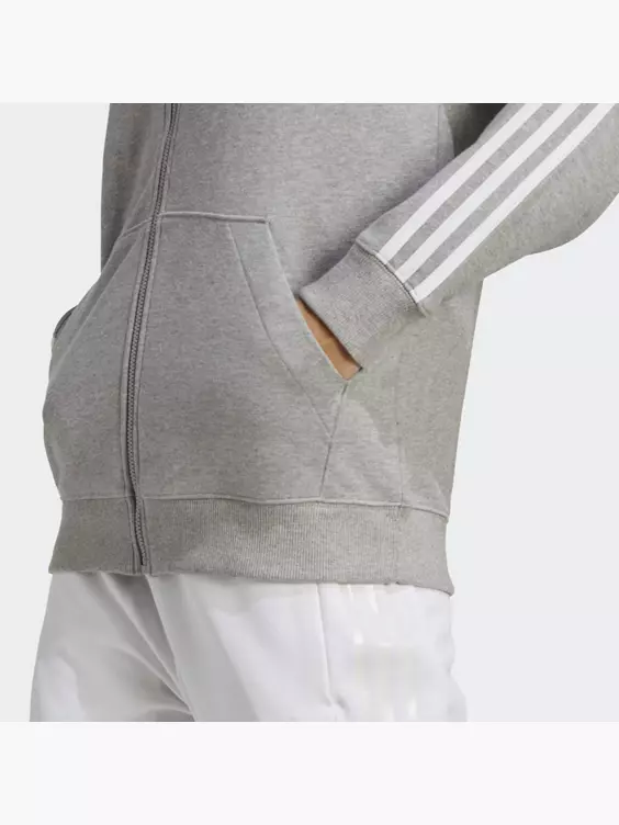 Adidas Essentials 3-Streifen French Terry Regular Kapuzenjacke – Bild 3